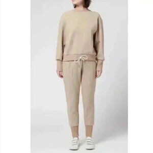 Revolve Varley Amberley Pant Jogger Biscuit‎ | Tan Beige Size Small Minimalist